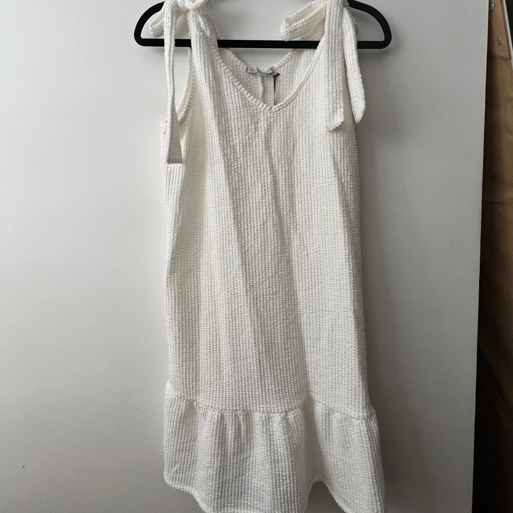 Green Envelope Los Angeles White Aline Summer Dress